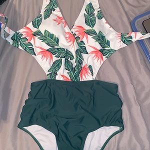 One piece bathing suit